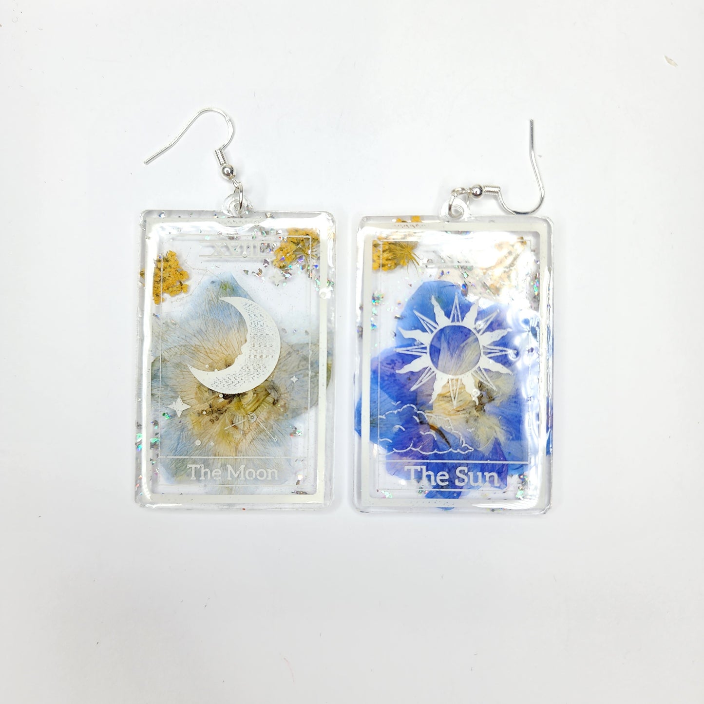 Tarot card earrings