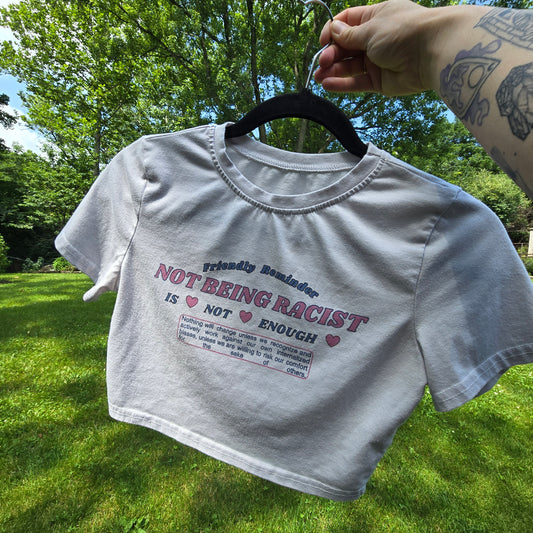 Anti-R*cism crop top