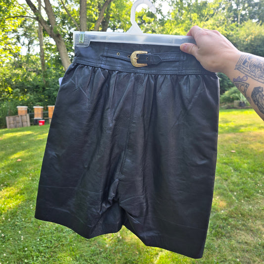 Vintage Leather Shorts
