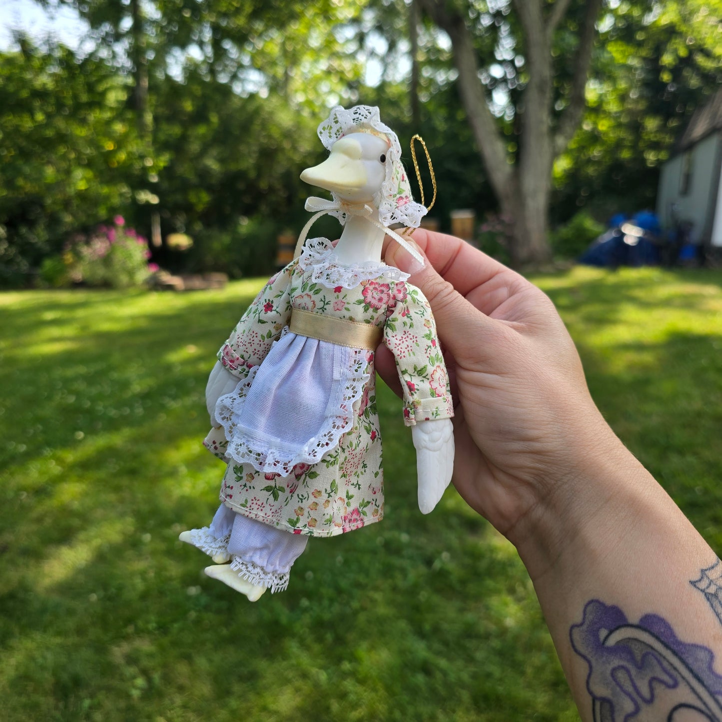 Porcelain Goose Ornament
