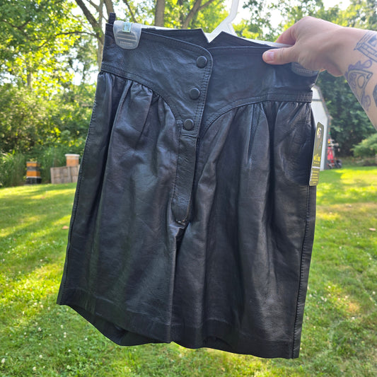 Vintage Leather Shorts